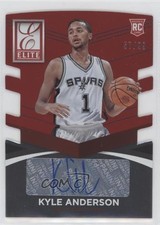 2014-15 Donruss Elite Status Signatures Red Die-Cut 57/99 Kyle Anderson Auto 0sc