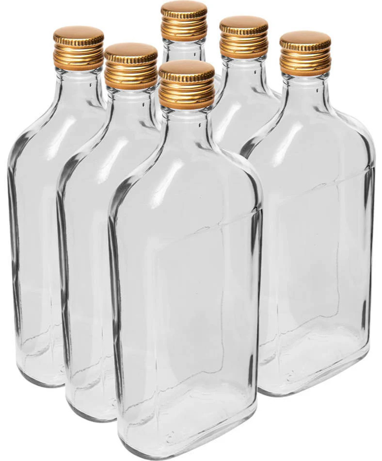 500ml Hip Flask Bottle 6 Pack | Browin