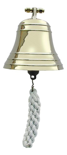 Schiffsglocke schwere Variante Wandglocke aus Messing 12,5 x 13 cm Sea-Club - 第 1/1 張圖片