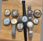 Vintage Timex Watches for Repair or Parts Project LOT of 10