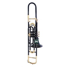 Bb Valve Trombone Brass Instrument 3-Valve Design With a Hard Carry Case.