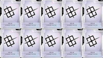 10 Cards Resource R-001  C Gundam Card Game Newtype Rising Japanese/A2