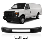 Primded Black Front Bumper For 2008-2024 Ford E-150 E-250 E-350 E-450 HeavtyDuty