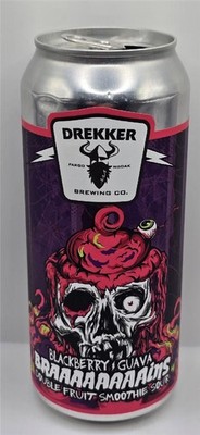 Craft Beer Can DREKKER Brewing Company Braaaaaaaains Fruit Smoothie Sour Blackbe