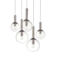 Sonneman 3765 Nickel Bubbles 5-Light Pendant ...