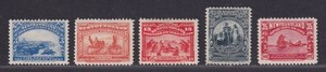 Newfoundland Scott 63\73 VF MH 1897 Cabot Anniversary Issue 5 Stamps SCV $216
