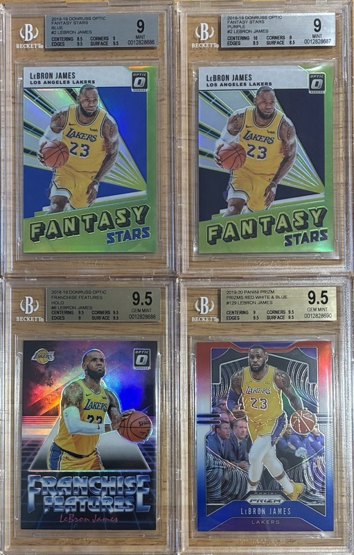LeBron James Inserts Card Lots BGS9.5 Gem Mint