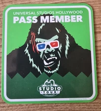 Universal Studios Hollywood Pass Member King Kong Magnet Approx 4"