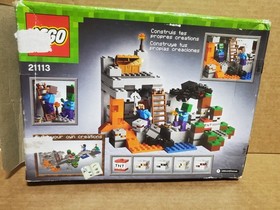 LEGO Minecraft 21113 The Cave W/ Mini Figures (Missing Bucket)