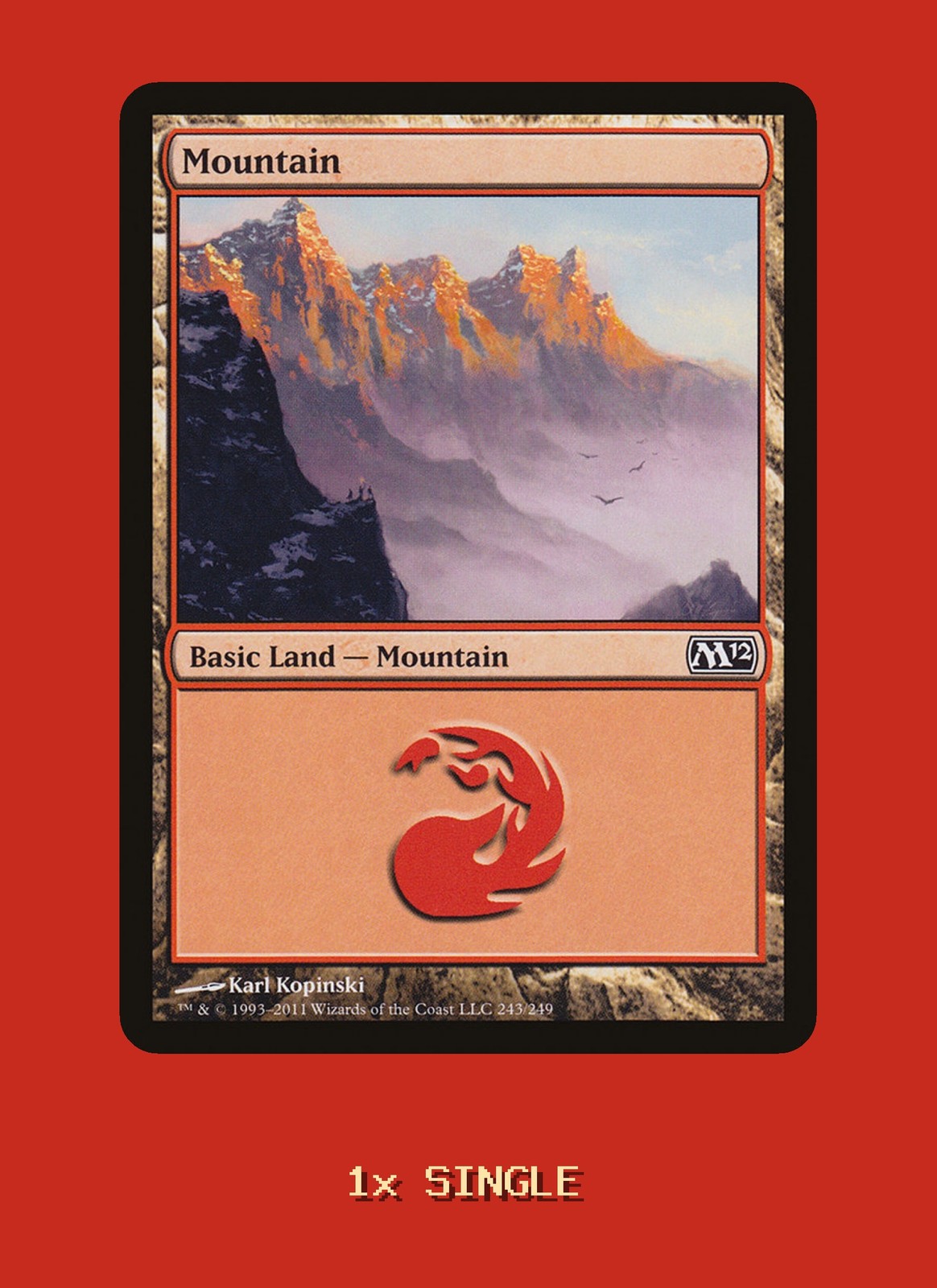 Mountain (243) Magic 2012 (M12) NM MTG