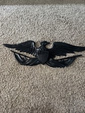 VTG Metal Wall Eagle Sexton made in USA. Flat black w/matching screws Gorgeous