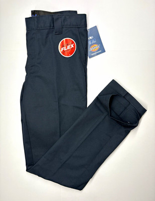 Dickies Flex Boys Slim Fit Slim Taper Workwear Pants Size 16 Blue