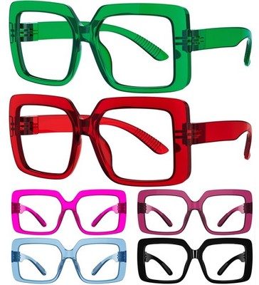 Eyekepper Blue Light Reading Glasses Women 2.25, Large 6 Pack