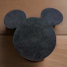 Disney Mickey Mouse Icon Tufted Bath Rug Black Classic Ears 24 x 30 Floor Mat