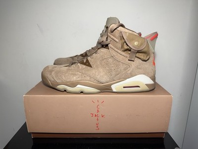 Nike Air Jordan 6 Retro Travis Scott British Khaki DH0690 200 Men s Size 14