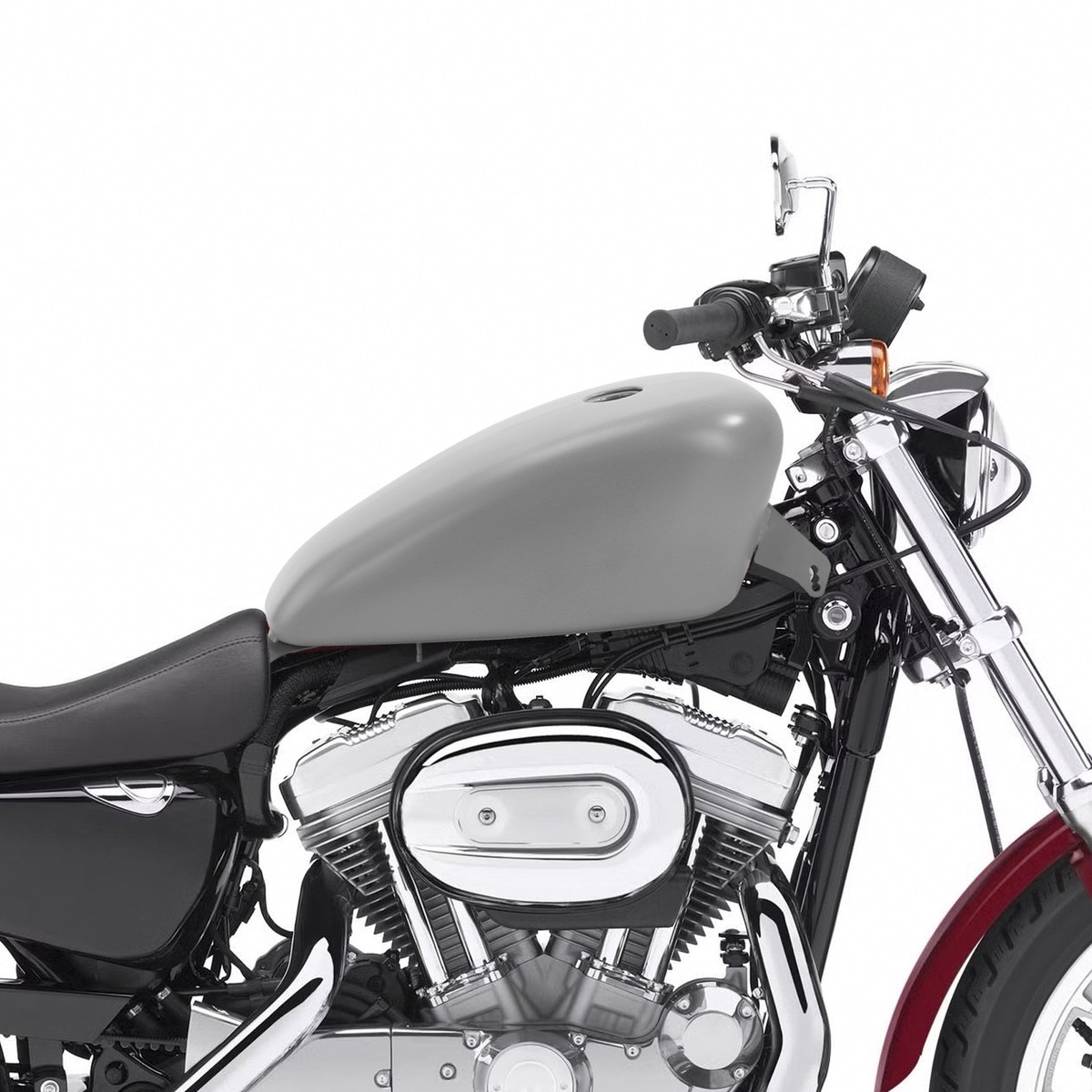 Unpainted 3.7 Gal. Gas Fuel Tank Fit For Harley Sportster XL 1200