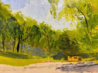 Original Landscape Oil Painting 12x16 (Palette Knife Painting)