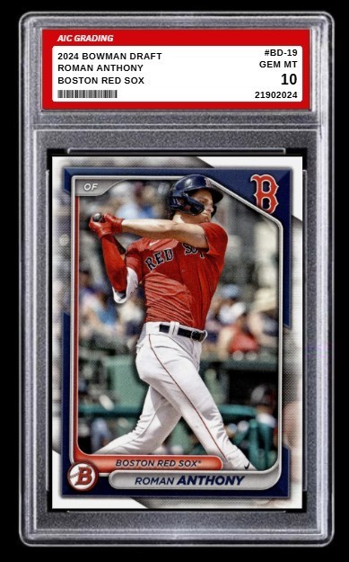 2024 Roman Anthony Bowman Draft Rookie Card #BD-19 Red Sox Graded 