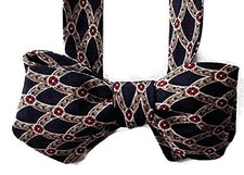 Handcrafted Silk Bowtie - O La La - One-of-a-Kind - Pre-tied or Self-tie