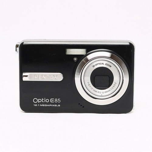 Appareil Photo Compact Pentax Optio E85 12.1 MP Avec Housse - Noir, Occasion, Testé Fonctionnel