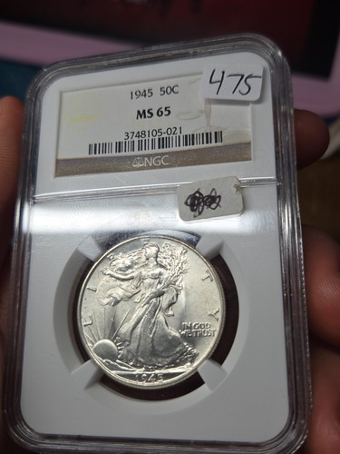 1945 P Walking Liberty Half NGC MS 65