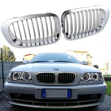 For 99-02 Bmw E46 325ci 330ci Coupe Pre-lci Front Kidney Grill Grille Chrome 2x For 99-02 Bmw E46 325ci 330ci Coupe Pre-lci Front Kidney Grill Grille Chrome 2x