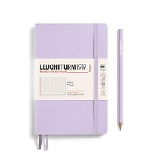Notebook Paperback Softcover, Dotted, 123 Numbered Pages (Lilac) - B6+