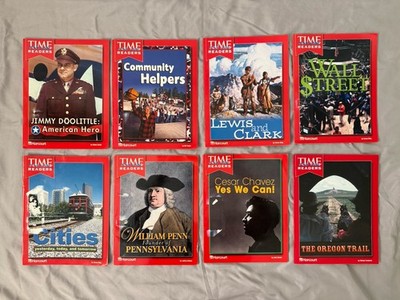 Time Readers For Kids 5th Grade  PB Harcourt Educational Lot Of 8