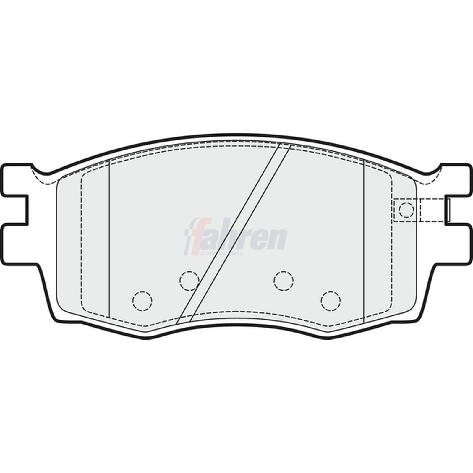Brake Pads Set Front Fahren FBP3207 1GE0058101 581011GA00 581011GA10 581011GE00