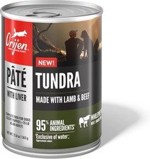 Orijen Tundra Pate Canned Dog Food 12 Pack of 12.8 Oz Cans