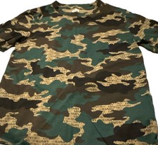 Levi's Boys L Camouflage Logo Short Sleeve Crew Neck Pullover T-Shirt