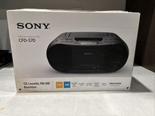 Sony CFD-S70 CD Cassette FM/AM Personal Audio System Boombox New In Open Box