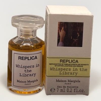 廃盤MaisonMargiela REPLICA ウィスパーズインザライブラリー NIB Replica Maison Margiela Whispers In The Library 7 ML EDT Mini