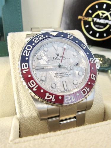 Rolex GMT-Master II METEORITE PEPSI White Gold 126719BLRO BOX ...