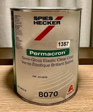 axalta spies hecker 8070 permacron semi-gloss elastic clear coat 1l
