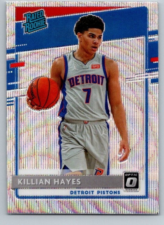 2020-21 Panini Killian Hayes #157 Donruss Optic Prizm Wave RC Rookie