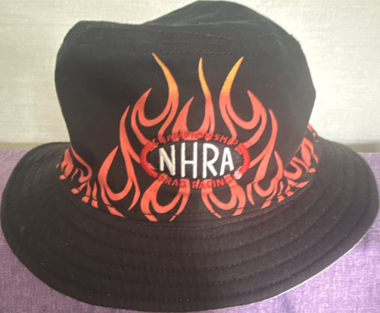 Y2K NHRA Drag Racing Bucket Hat Reverseable