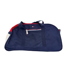 Vintage Tommy Hilfiger Duffle Bag W/ Strap 90 s Travel Bag Spell Out Flag