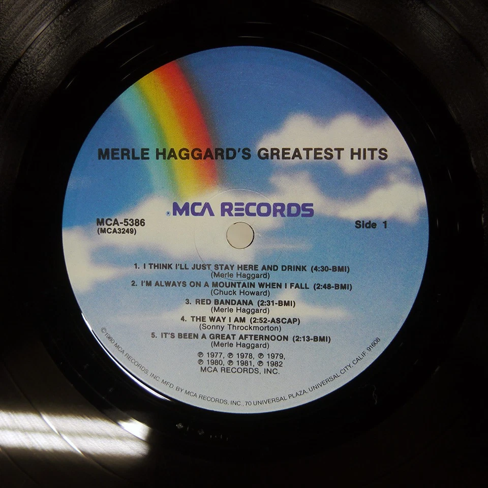 MERLE HAGGARD MERLE HAGGARD'S MCA MCA5386 US VINYL LP - Image 2 of 2