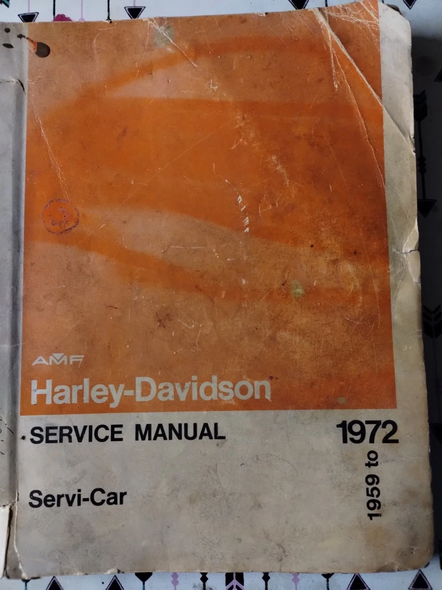Harley-Davidson 1972 Year Motorcycle Repair Manuals & Literature