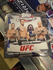 2026 Topps UFC Chrome Mega Box Factory Sealed Fasc 
