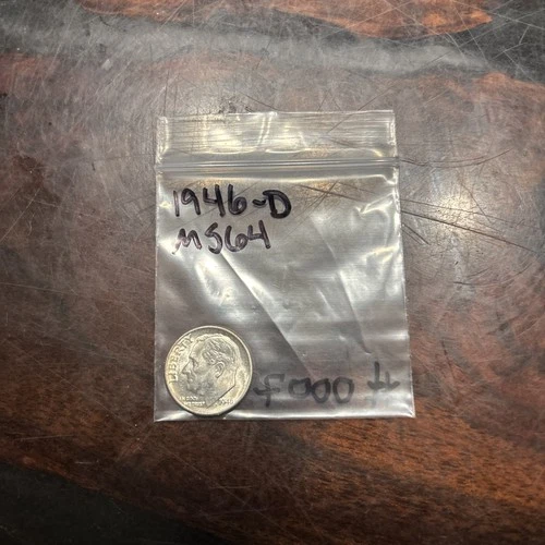 1946 D Roosevelt Dime Silver UNC MS