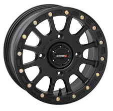 System 3 SB-5 Beadlock 15x10 Wide ATV/UTV Wheel - Matte Black (4/137) 5+5