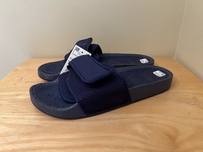 Adidas Pharrell Chancletas Hu Slide US 10 Navy Boost FY6142