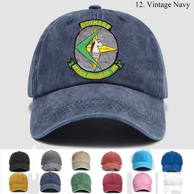 Customized Embroidered Hat Us Naval  Attack Squadron Va-165 Boomers Theatre