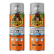 Gorilla Waterproof Patch  Seal Rubberized Sealant Spray, Crystal Clear, 14 Ounc