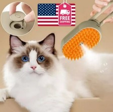 Pet Cat Steam Brush Pet Electric Spray Massage Comb Pet Hair Removal Comb-  