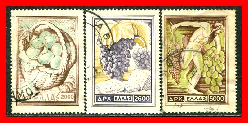 Greece Postage Stamps Scott 553-555, Used Partial Set!! Gr563c