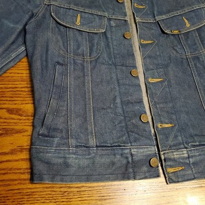 Vintage 70s 80s Lee Riders Denim Trucker Jacket 101-J Made USA