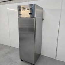 Upright Fridge Single Door 410L Stainless Chilled Kitchen Catering Commercial...